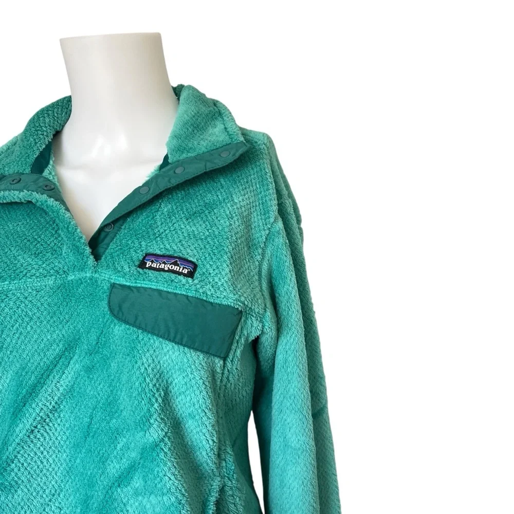 Patagonia Green Retool Snap T Pullover Sweater Womens Size Medium M